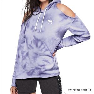 VS PINK COLD SHOULDER PULLOVER